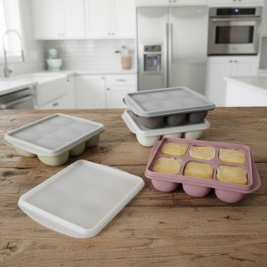 실리콘 플래티넘 이유식 보관 용기 6구 no.68