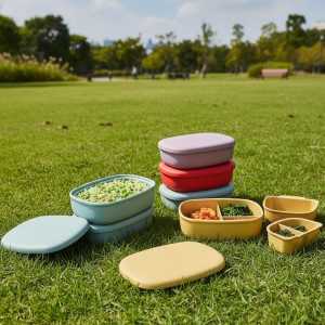 실리콘 플래티넘 도시락 찬통 (3칸) no.87