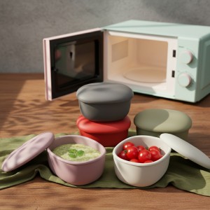 실리콘 플래티넘 열고 닫기가 편리한 원터치 밀폐용기 소 (조약돌) 180ml no.94