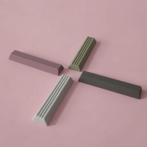 실리콘 플래티넘 심플 수저받침 4P 세트 (같은컬러) no.71